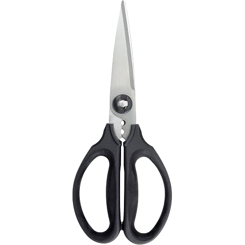 OXO Good Grips Multi-Purpose Kitchen and Herbs Scissors | Stainless design slices through cardboard, twine, meat, vegetables and more
