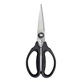 OXO Good Grips Multi-Purpose Kitchen Shears and Herb Scissors | Soft Grip Handles, Stainless Steel Serrated Blades, Cuts Herbs, Poultry, Carboard & Meat, Easy to Clean Pack of 1