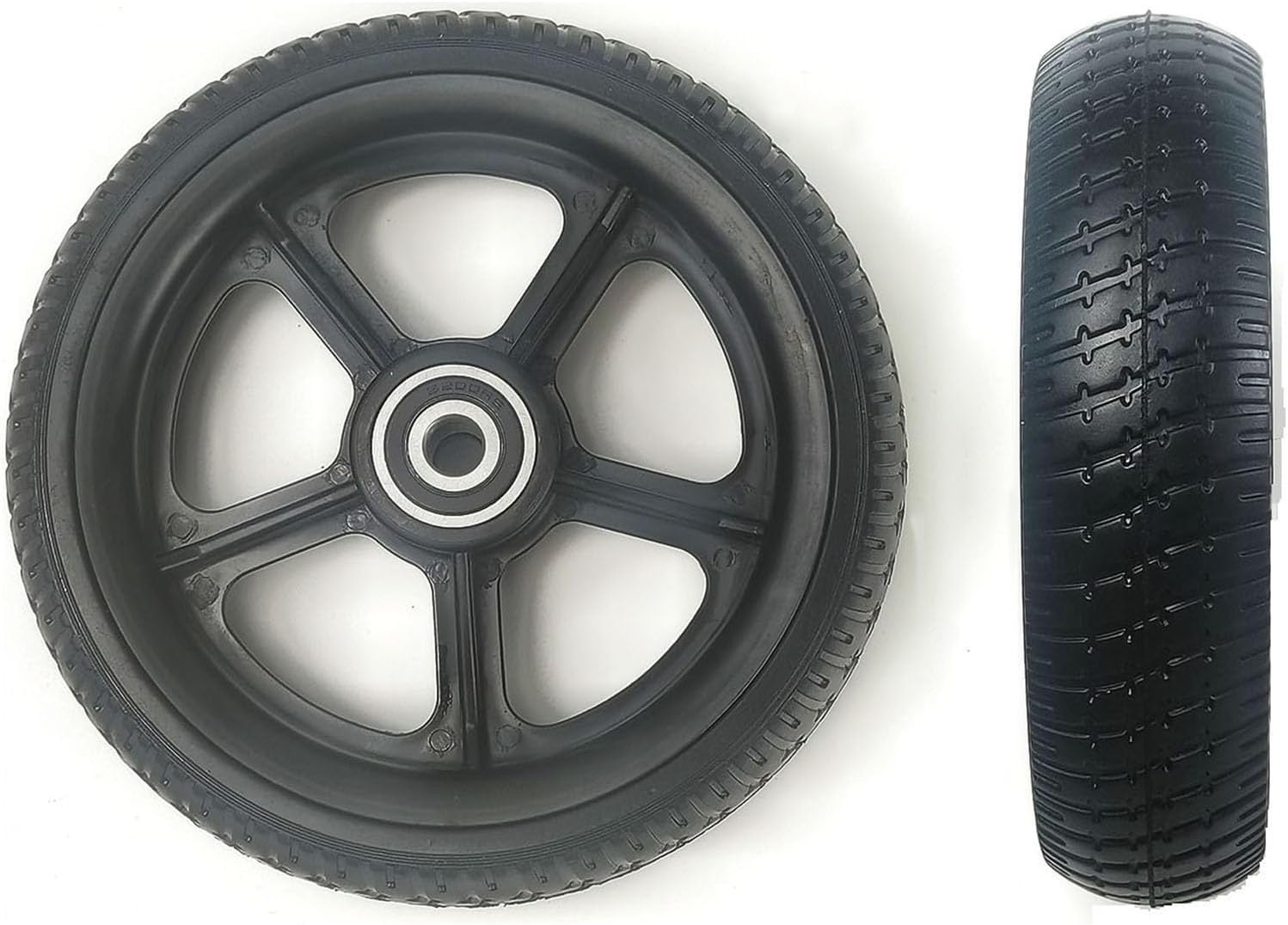 Ruedas Delanteras De Goma Maciza De 6,5 Pulgadas, Ruedas De Repuesto For Silla De Ruedas Eléctrica Y Manual.