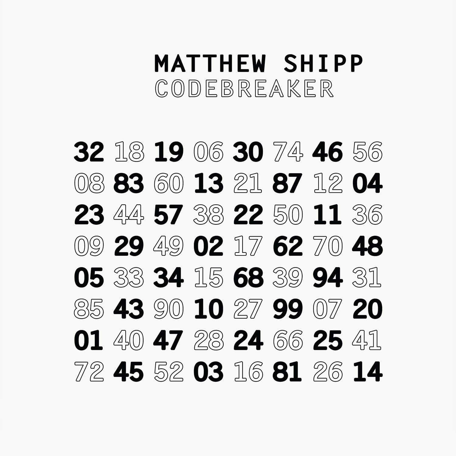 Matthew Shipp Codebreaker CD TAO07 NEW