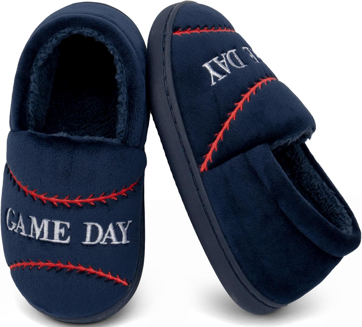 INMINPIN Kids Toddler Ball Sports Slippers Girls Boys Cozy Warm House Shoes Memory Foam Non-Slip Indoor Outdoor Slippers for Sports Fan (Toddler/Little Kid/Big Kid) - Image 5