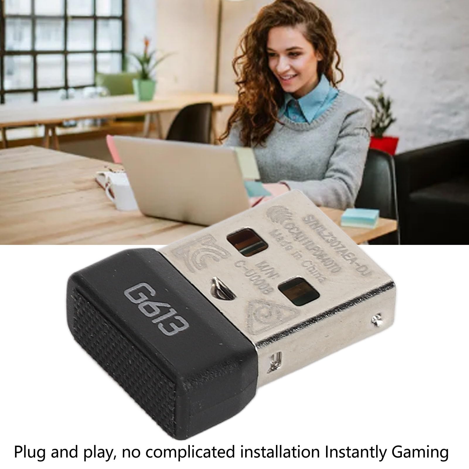 Sanpyl USB Receiver for Logitech G613 Mechanical Gaming Keyboard, 2.4G Mini Bluetooth Dongle Receiver, USB Bluetooth Adapter
