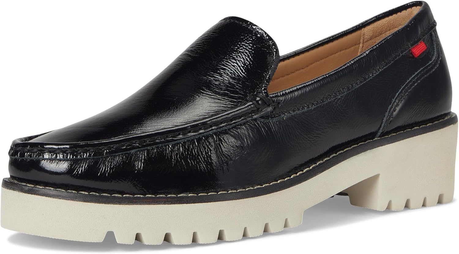 Marc Joseph New York レディース Stanton Rd ローファー フラット, ブラックスベルテ特許, 25.0