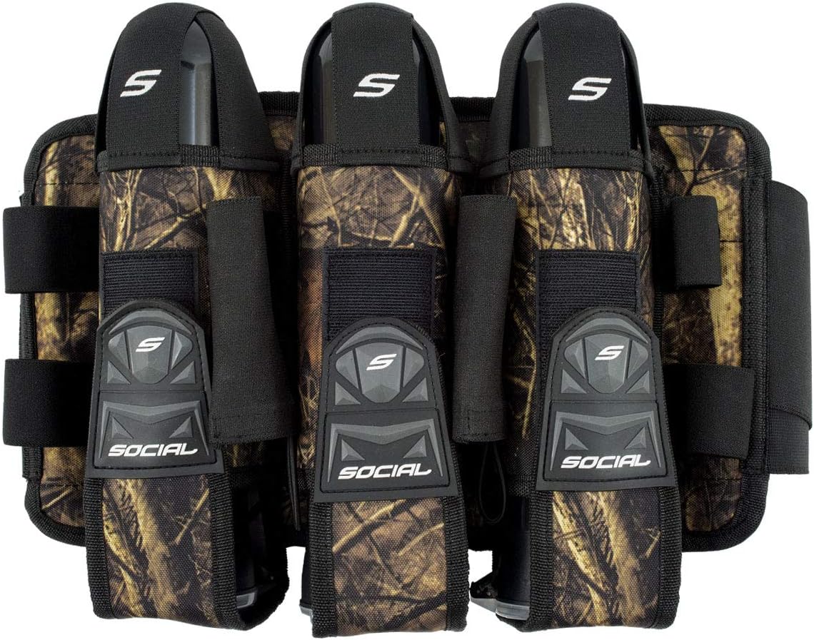 Social Paintball Grit Pod Pack Harness, Hunter Camo, 3+6