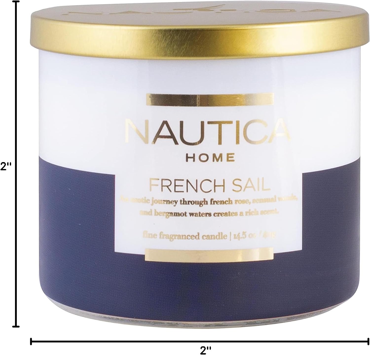 Nautica Candle Scented Candles, French Sail Soy Candle