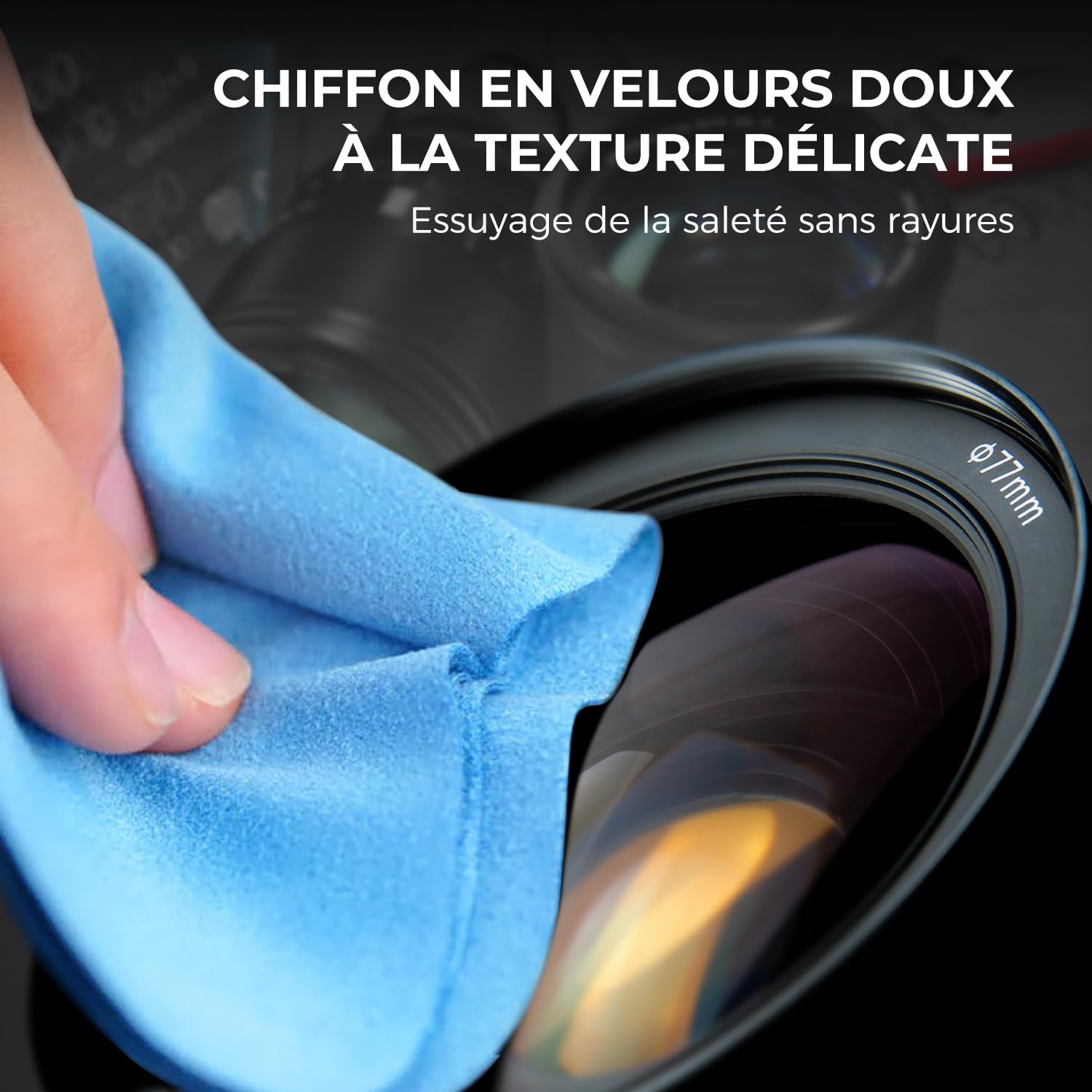 Kit Nettoyage Appareil Photo Voyage, Rollei 7 en 1 Kit de Nettoyage Appareil Photo Reflex avec Lenspen/Soufflette Photo/Chiffons/Liquide Objectif Accessoire Photo de Nettoyage pour Nikon Sony Canon