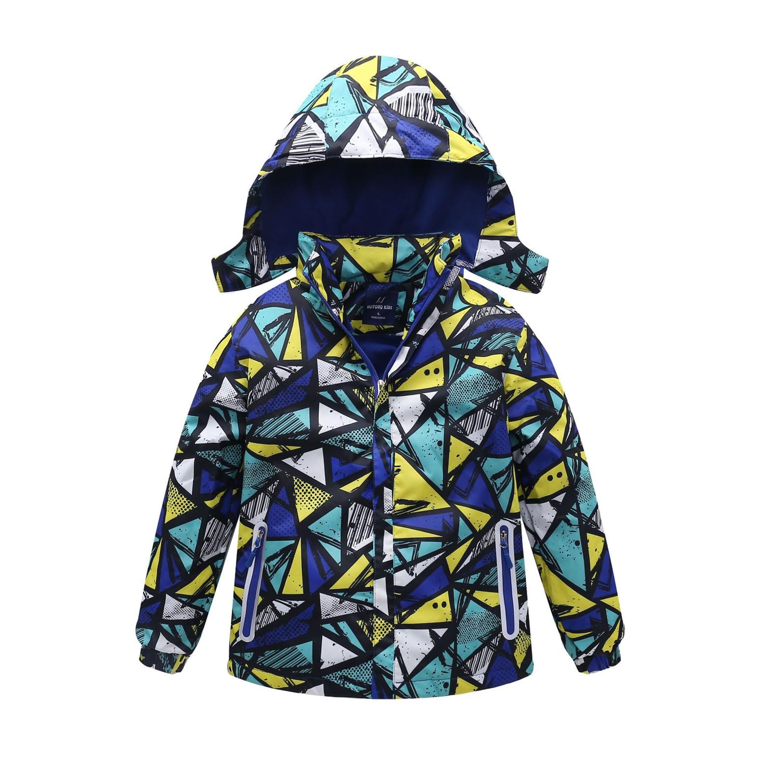 Chaqueta Impermeable Niños con Capucha y Forro Polar Junior Vintage Militar Camuflaje Chaquetas A Prueba Primavera Otoño Lluvia Chico Softshell Abrigo de Senderismo