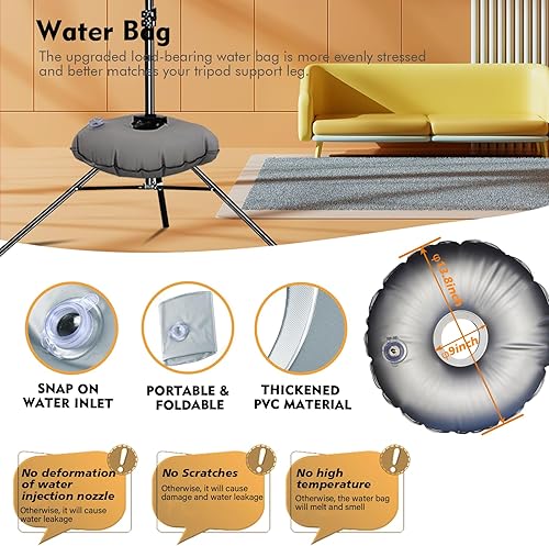 Miniatura 5 de Soporte de telón de fondo, estudio de video fotográfico de 8.5 x 10 pies, soporte ajustable portátil resistente para sesión de fotos, fiestas,