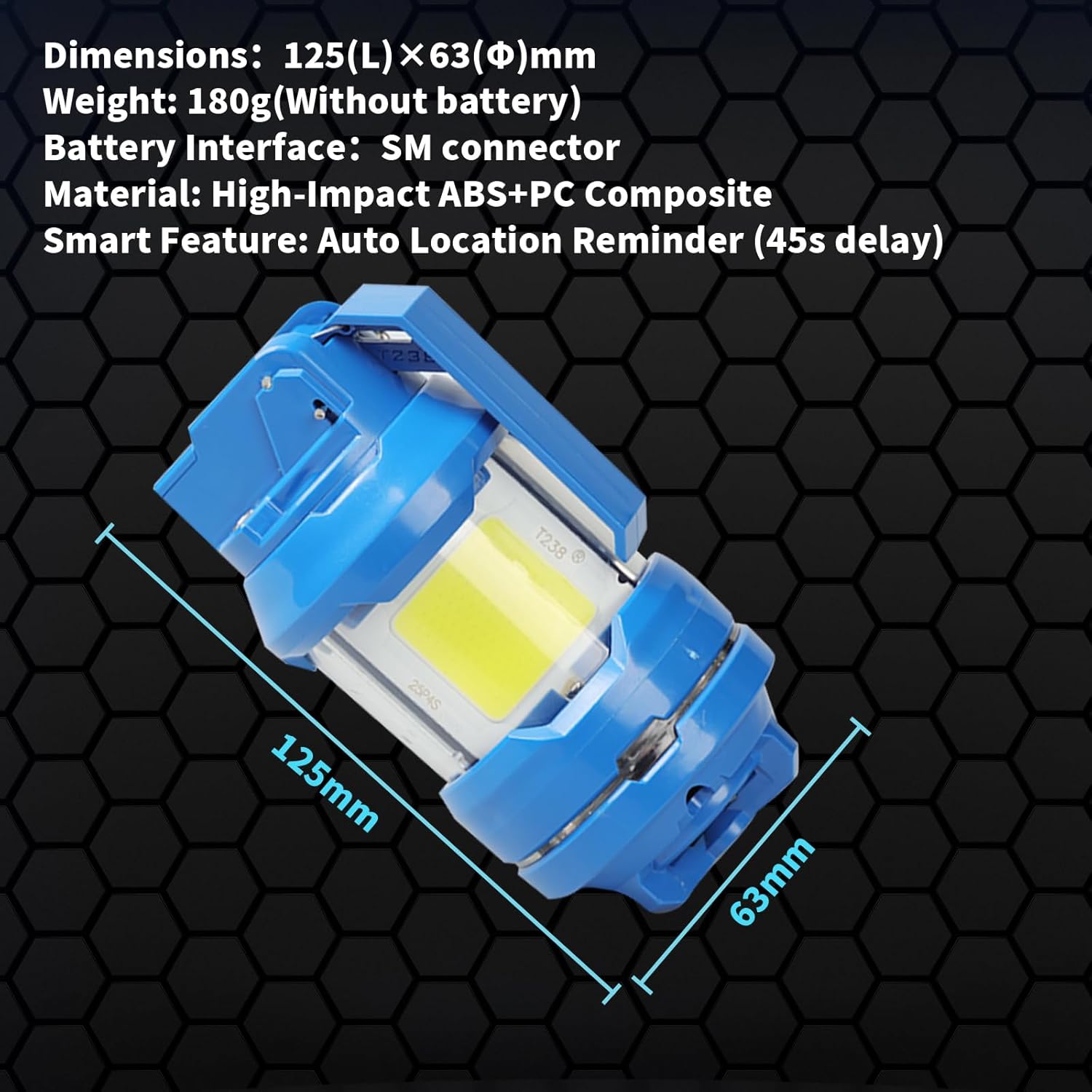 T238-Tactical Grenade Airsoft Grenade Toys，Airsoft Flashlight Flashbang Plastic Grenade,Tactical Gear Accessories for Army Fans Military(Blue)