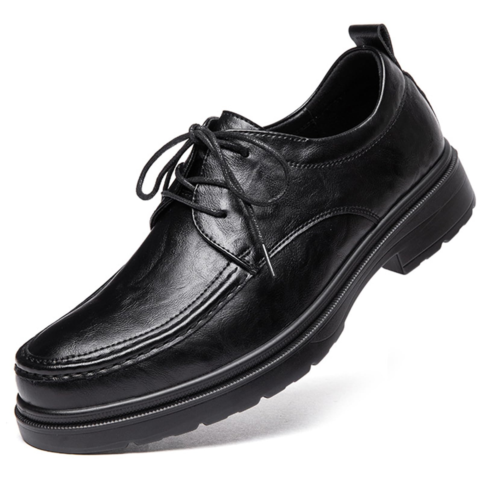 Scarpe Oxford da Uomo Scarpe Eleganti | con Lacci, Punta Tonda, Antiscivolo, Sposa, Formali, affari, Commerciale, ufficio