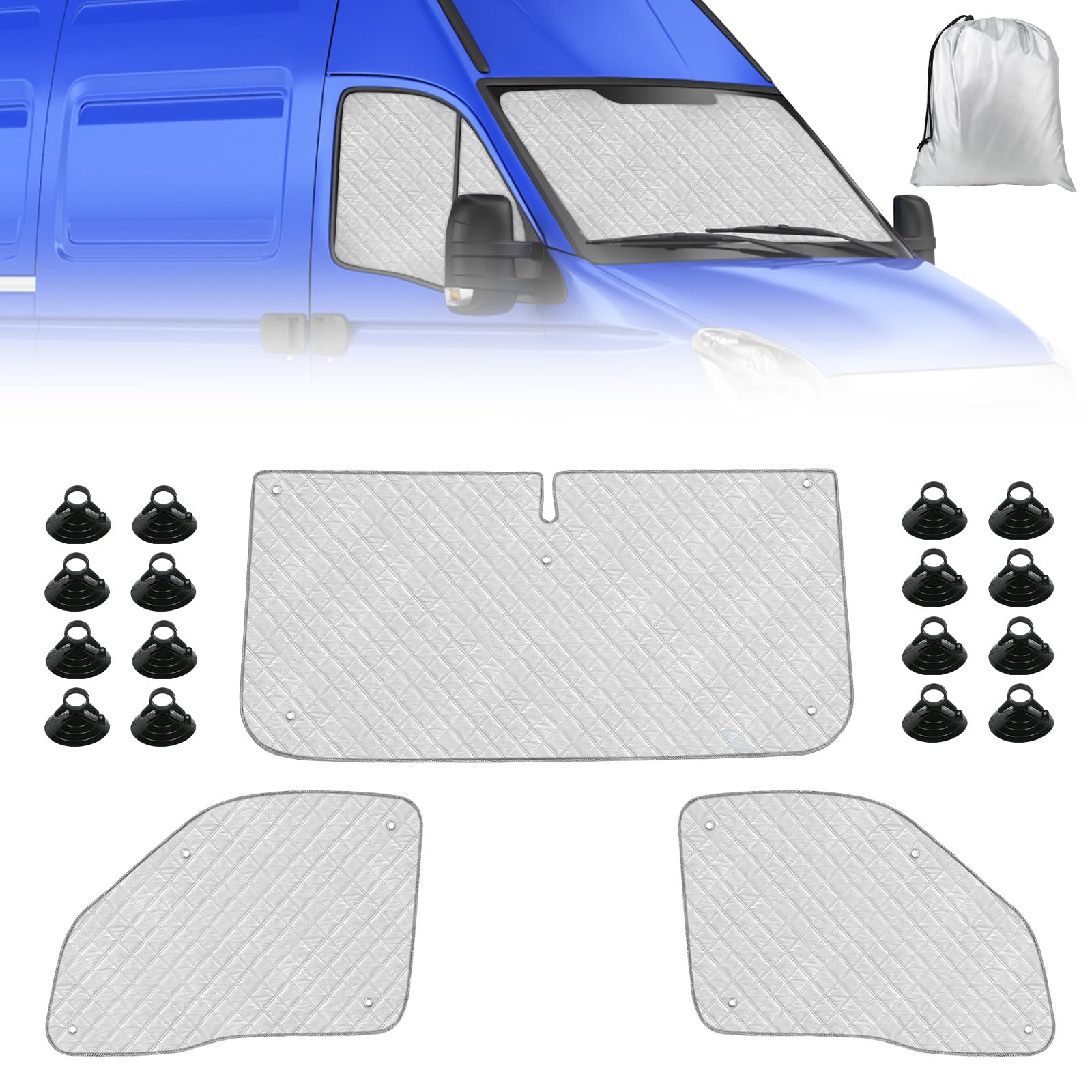 Protector de parabrisas Iveco Daily 1999-2014 con oclusión total 8