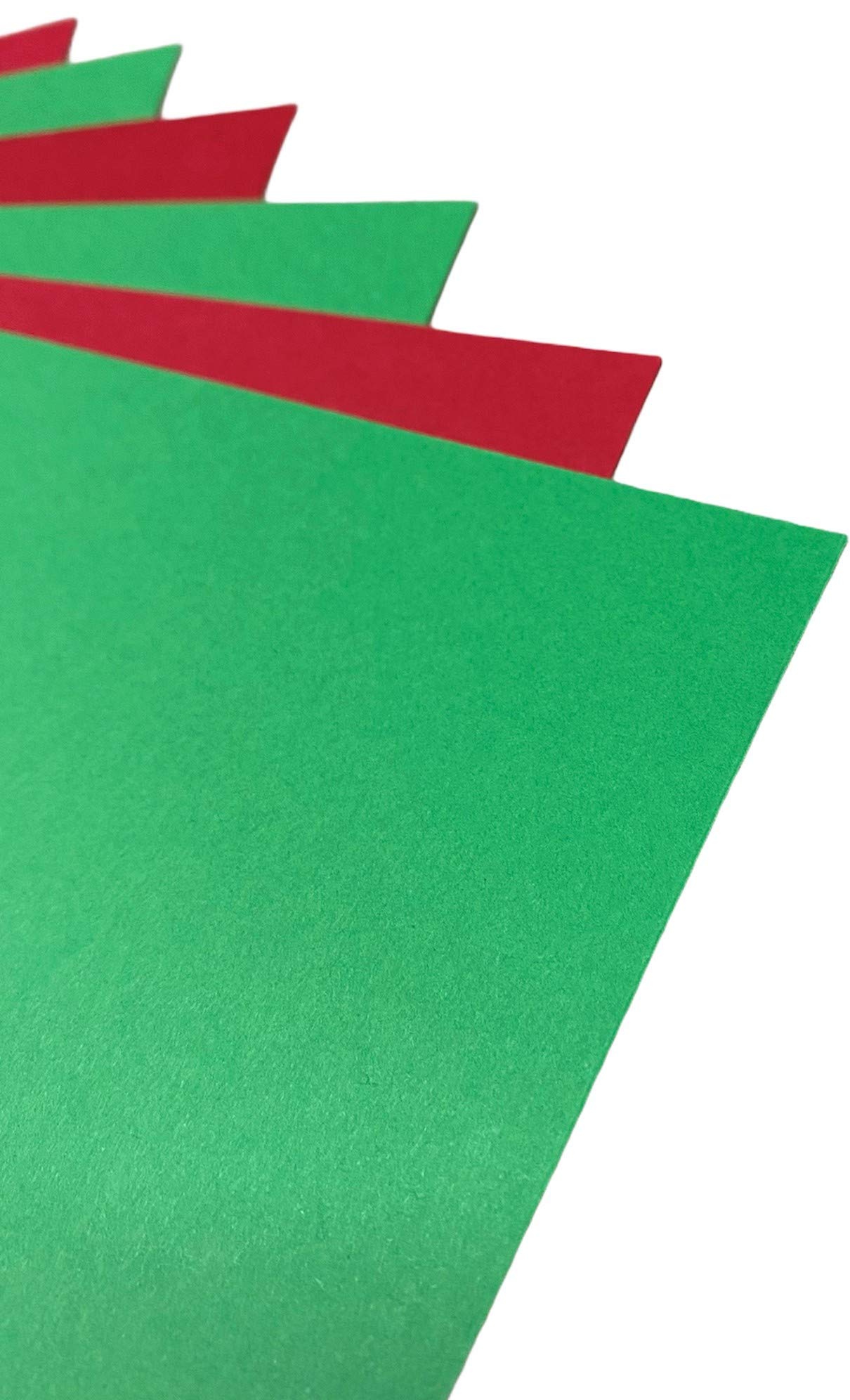 DJP 240gsm A4 Christmas Coloured Card Pack Bundle (40 Sheets) - Red & Green - 20 Each Colour, Red, Green, A4 Size - Image 3