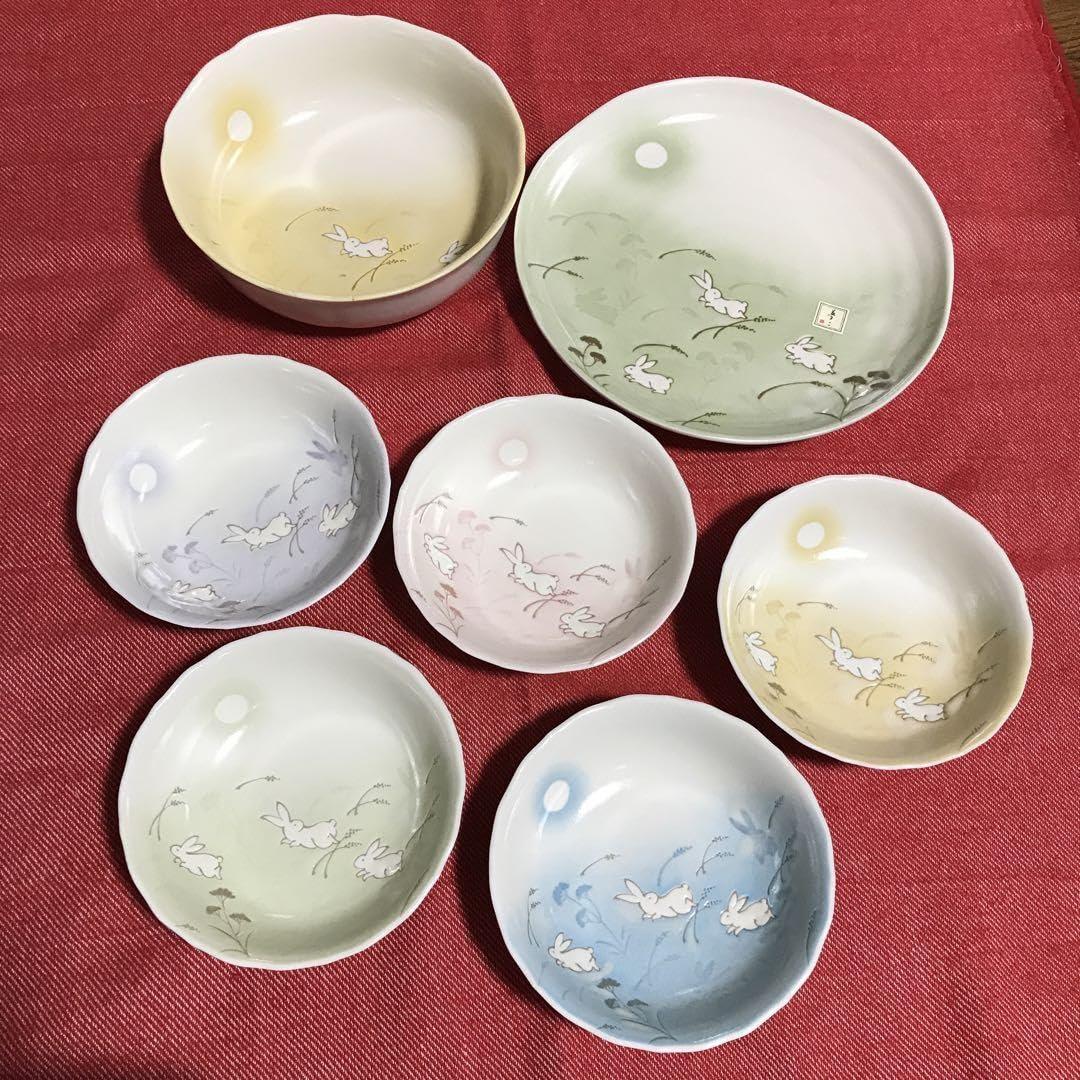 90s【未使用・新品】竹久夢二美術館監修 竹籠入 美濃焼 庫山窯 和食器セ Amazon.co.jp: 竹久夢二 大皿, 深鉢、小鉢×5 竹久夢二美術館監修