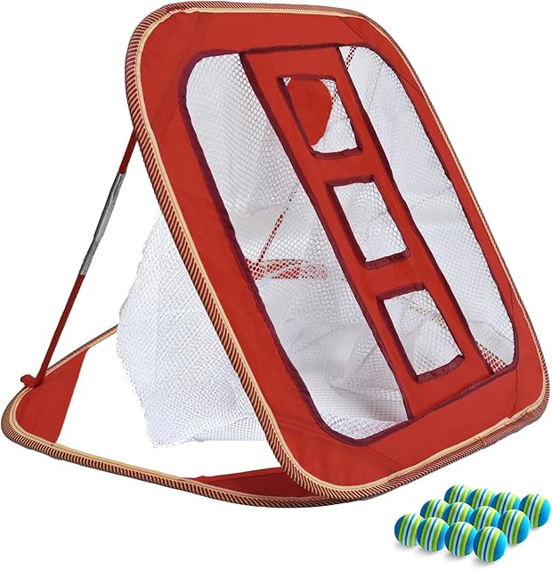 Golf Practice Chipping, Golf Net Practice Indoor, Portable Chipping Target, Golf Backyard with Foam Balls,Chipping Practice with Carry Bag,Chipping Net for Outdoor, Golf Chipping Game for Kids