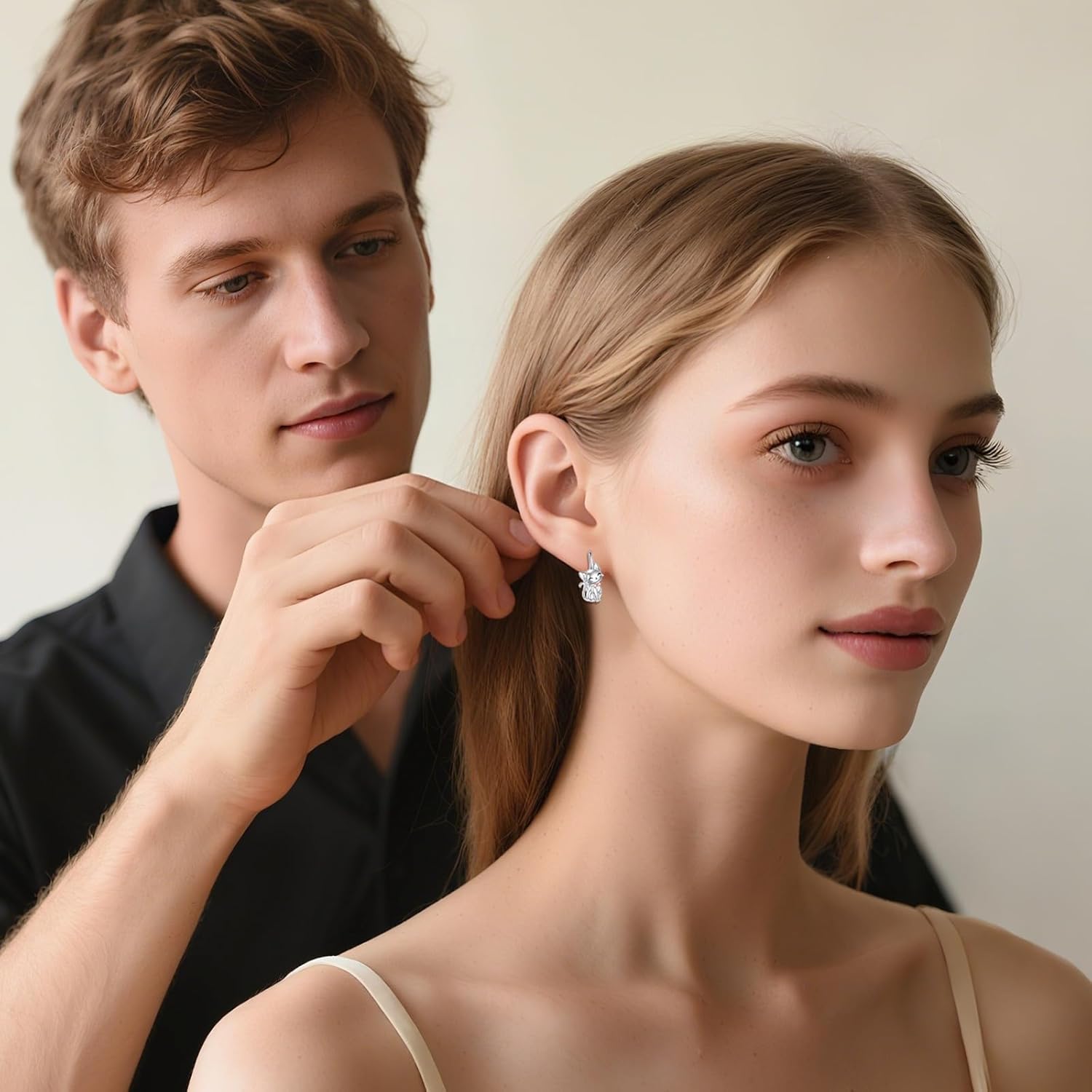 Animal Leverback Earrings 925 Sterling Silver Hoop Huggie Earrings Flower Jewelry Gifts For Women - Image 5