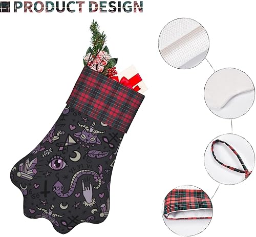 Vista 21 de WURTON Impresión nativa americana de Navidad para mascotas, chimenea, colgante para perro, gato, regalo y decoración de árbol de Navidad