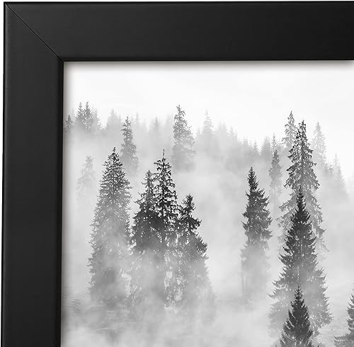 Miniatura 7 de Americanflat - Portarretratos de madera industrializada Epic Collection, diseño cuadrado y ancho de 24 x 24 pulgadas con plexiglás pulido, para