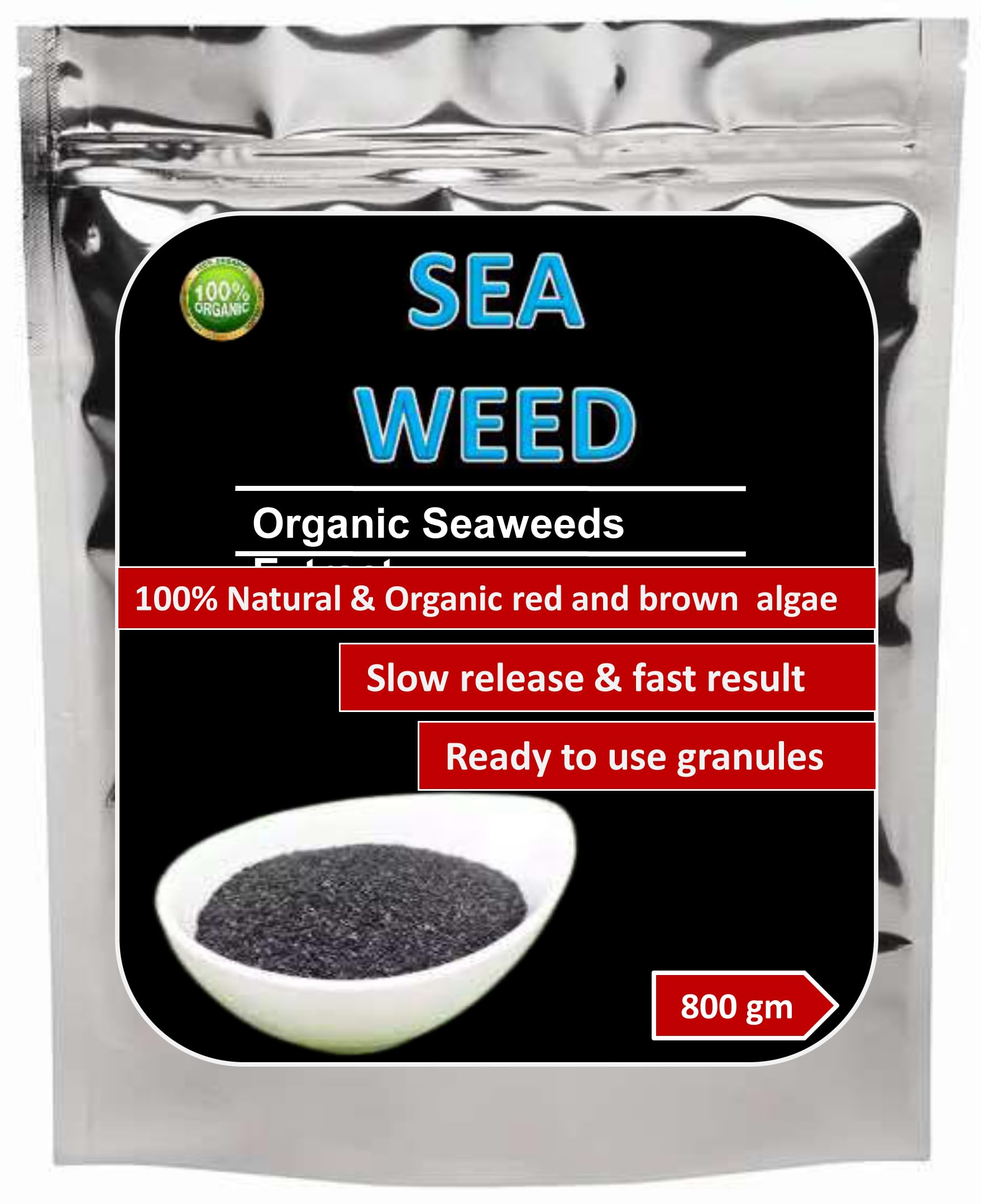 Organic Sea Secret - Seaweed Extract Granules - Organic Fertilizer & Growth Promoter for Plants. (800gm) (B0BK8BW32C) Amazon Price History, Amazon Price Tracker