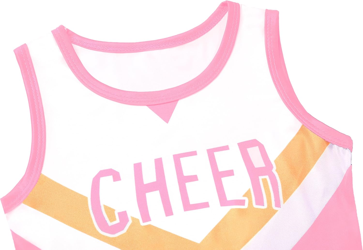 Toddler Cheerleader Costume Kids Cheer Outfit, Pink Cheer Uniform for Girls Cheerleading Birthday Gift Halloween - Image 2
