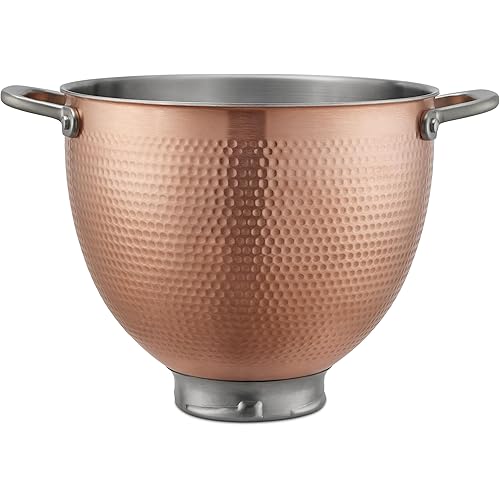 KitchenAid 5 Quart Hammered Copper Bowl, KSM5SSBCB for select 4.5 or 5 Q Tilt Head Stand Mixers