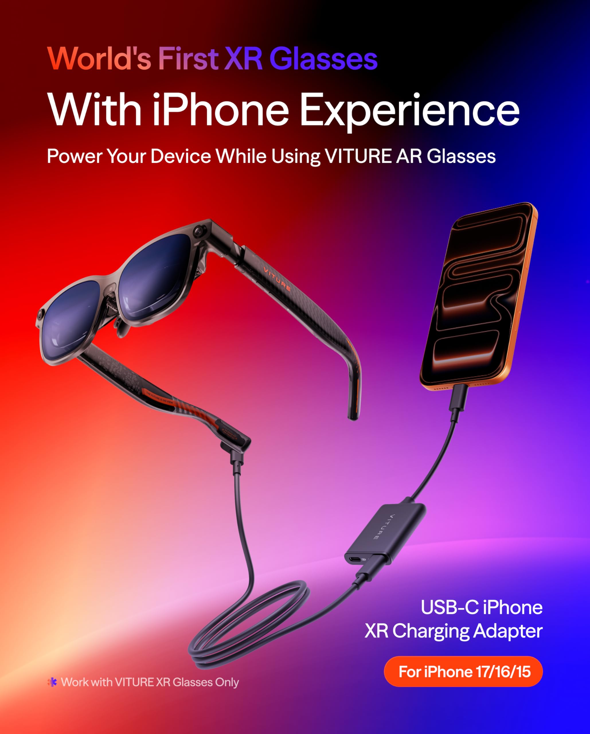 Amazon | VITURE Luma AR/XRグラス & USB-C XR充電アダプター セット