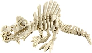 PowerTRC 3D Printed Skeleton Spinosaurus – Prehistoric Collectible Articulating Dinosaur 3D Figurine Desk Decoration for Teens and Adults, Made in USA