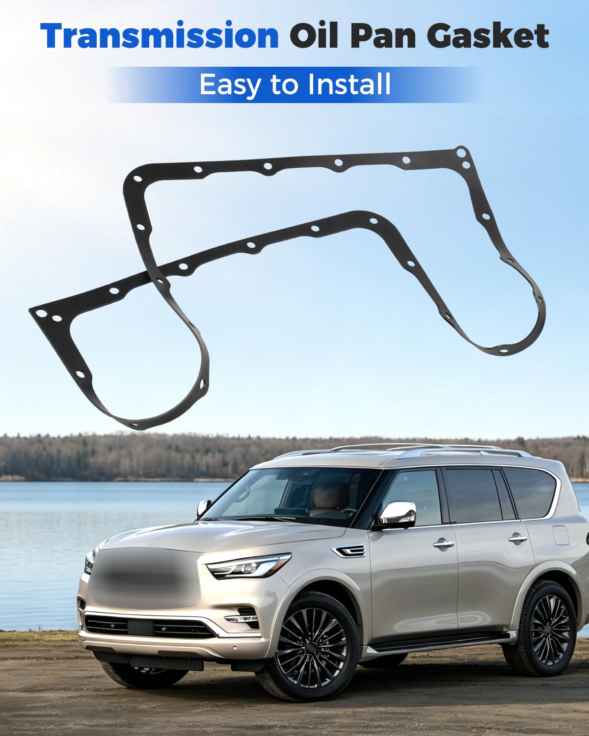 Transmission Oil Pan Gasket, Fit for Nissan 370Z Armada NV2500 NV3500 Titan, for Infiniti EX35 EX37 FX35 FX37 FX50 G25 G37 Q50 Q60 Q70 QX50 QX56, Replace TOS18772 313971XJ0A