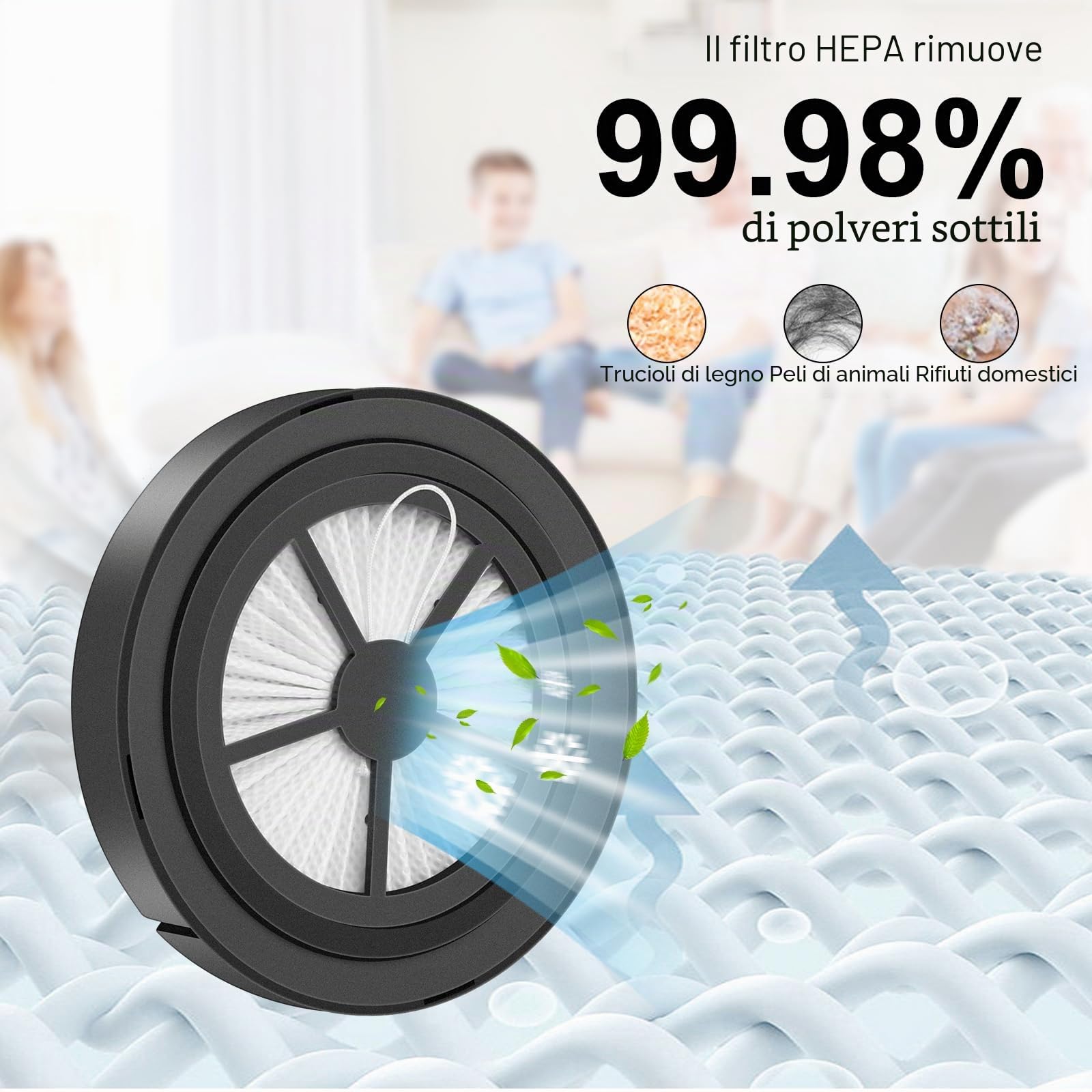 Filtro HEPA per Proscenic P10 / P10 Pro / P11 / P11 Smart / Ultenic U11 Aspirapolvere portatile senza fili Elemento di Ricambio Filtri Ricambi Accessori