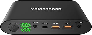 Volessence Portable Laptop Charger 12V/19V/19.5V/20V (TSA-Approved) 92.5Wh/25000mAh Universal Power Bank External Battery Backup for Laptop, Smartphone, Camera and More