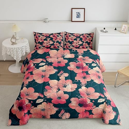 Miniatura 9 de Erosebridal Juego de edredón de Feliz Navidad, juego de edredón de Papá Noel para dormitorio de niños y niñas, edredón acolchado de ciervos y alces