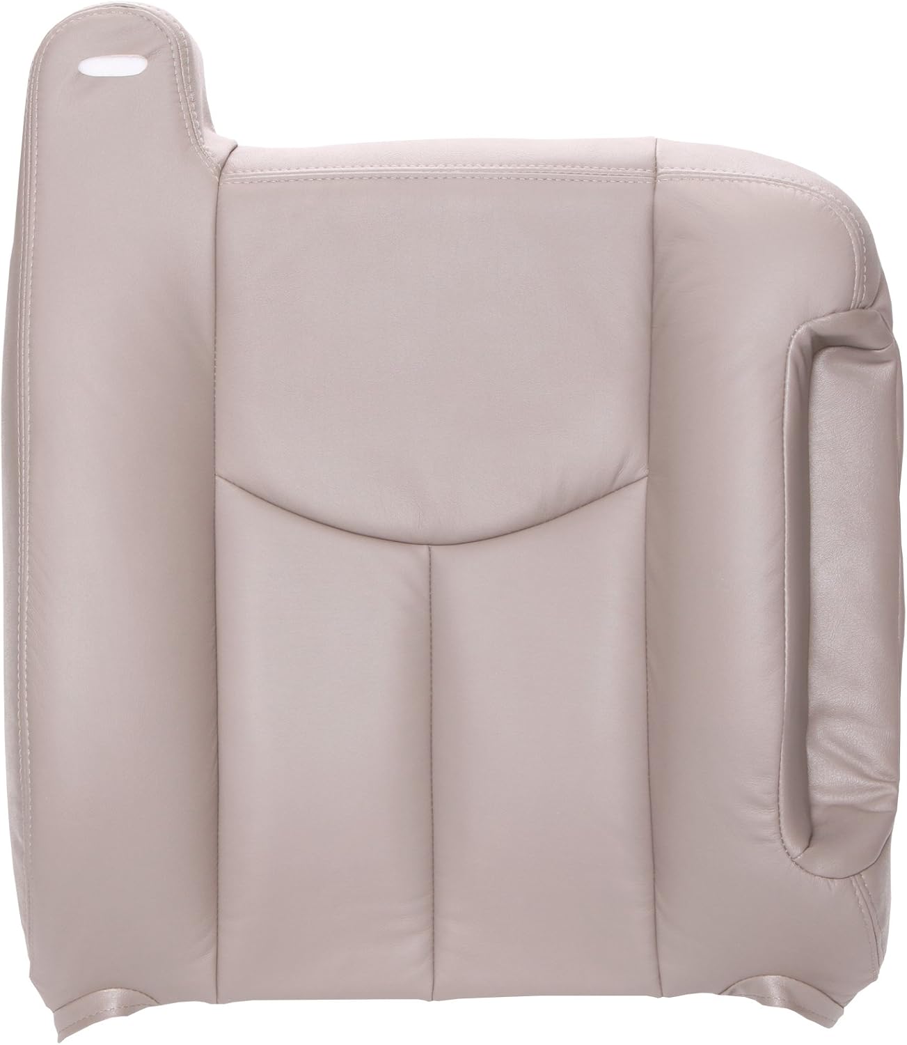 The Seat Shop Passenger Top Replacement Seat Cover - Medium Dark Pewter (Gray) Leather (Compatible with 2003-2006 Chevrolet Tahoe, Suburban, Silverado, and GMC Yukon, Yukon XL, Sierra)