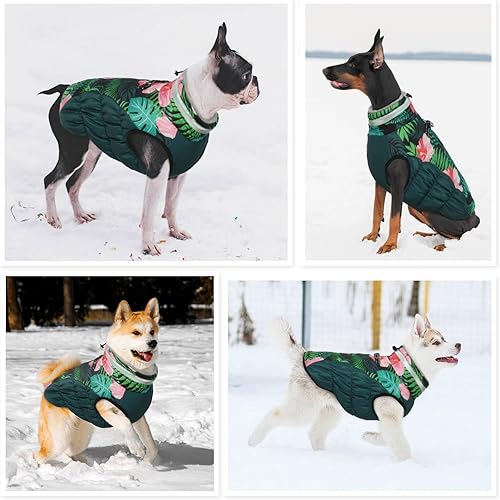 Miniatura 8 de Abrigo de invierno para perro, chaqueta reflectante de invierno para perro, abrigos para perros medianos, abrigos de clima frío para perro, traje de