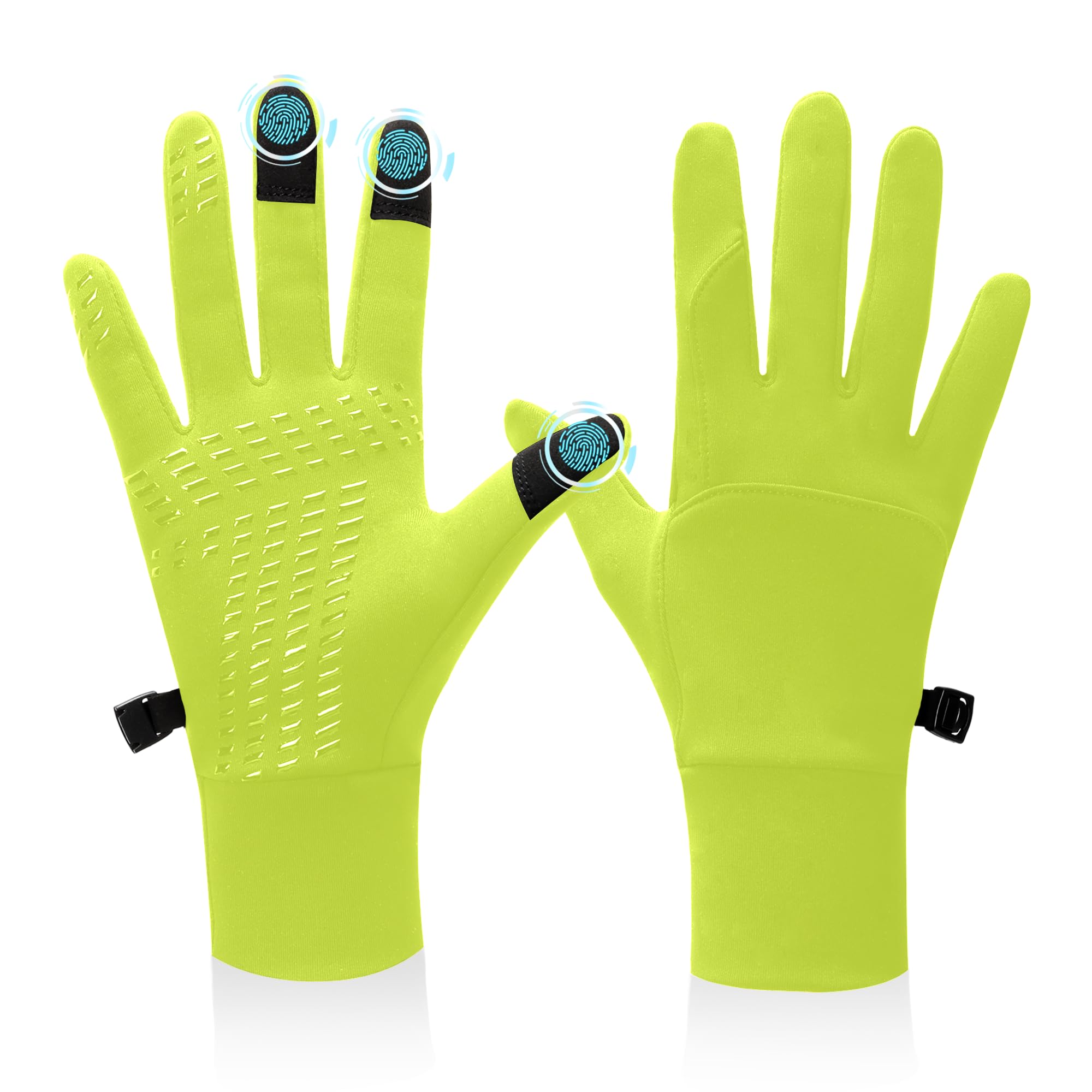 BLUEVER Touchscreen Handschuhe Radsporthandschuhe Herren Damen rutschfest Winddicht Fahrradhandschuhe Winterhandschuhe für Radfahren Laufen Fahren Joggen Skifahren