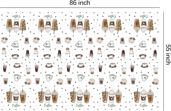 APOWBLS Coffee Party Decorations Tablecloth for Birthday Baby Shower 3 Pack