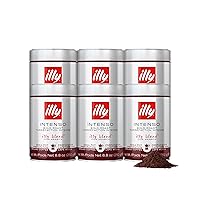 Vista 16 de illy Café expreso molido, tostado medio Classico, 100% arábica, café italiano de primera calidad, premolido para máquinas de espresso, 8.8 onzas