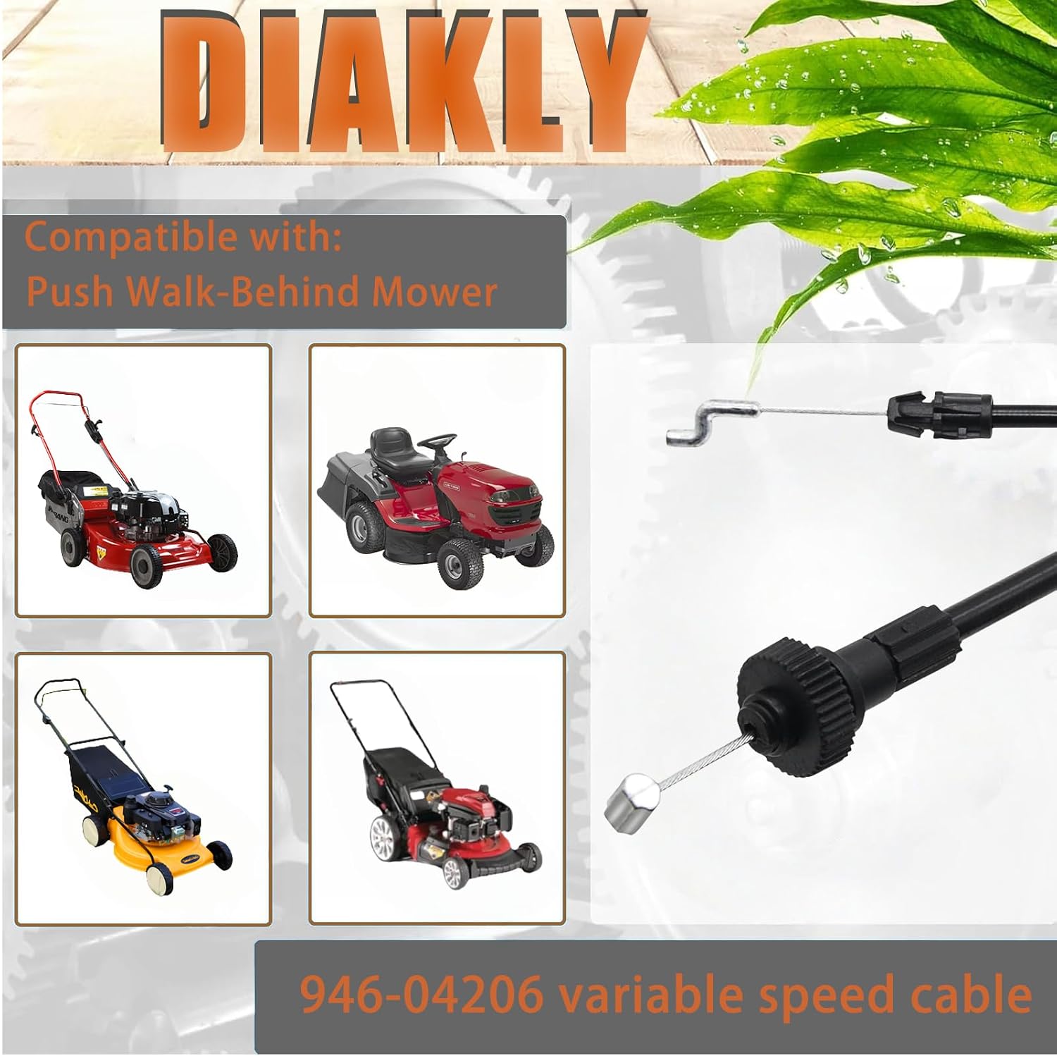946-04206 Variable Speed Cable Compatible with MTD Troy-Bilt Cub Cadet