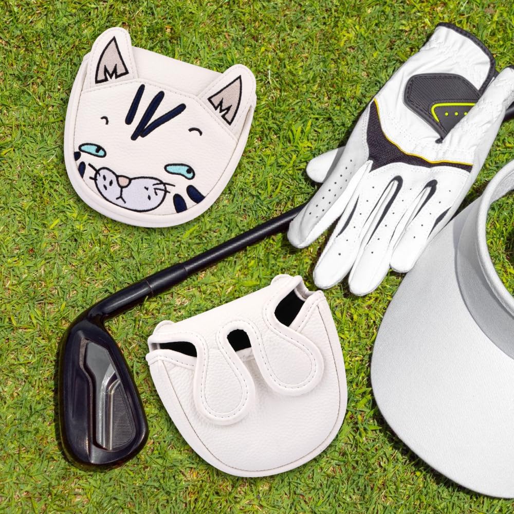 Funda para Palos de Golf, Funda de Piel para Putter con Cierre Magnético