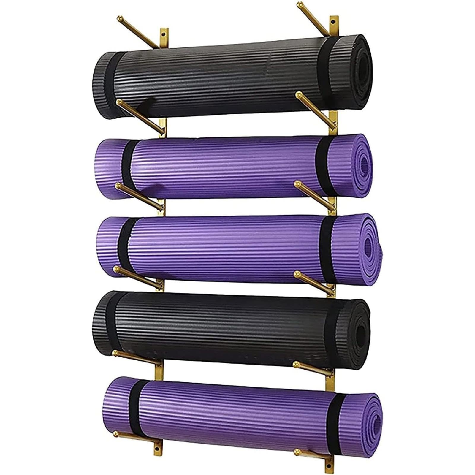 Support mural pour tapis de yoga : fini le désordre au sol de votre gym