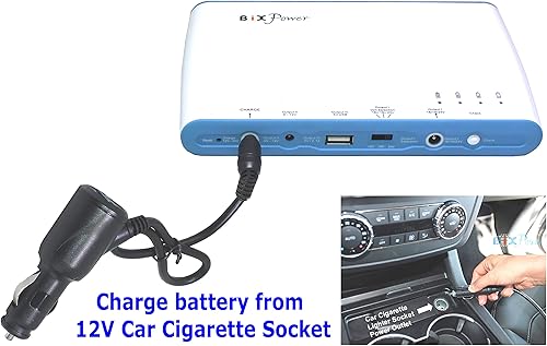 Miniatura 7 de BiXPower Baterías recargables BP100 X2 de alta capacidad (100 Wh x 2 200 Wh) compatibles con la máquina CPAP ResMed AirSense 11