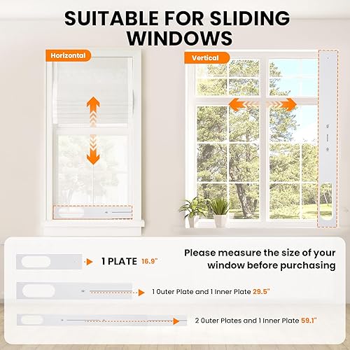 Miniatura 3 de LuckIn Kit de aire acondicionado portátil con manguera y paneles, kit de sellado de ventana ajustable con manguera de 5.9 pulgadas de diámetro y 59