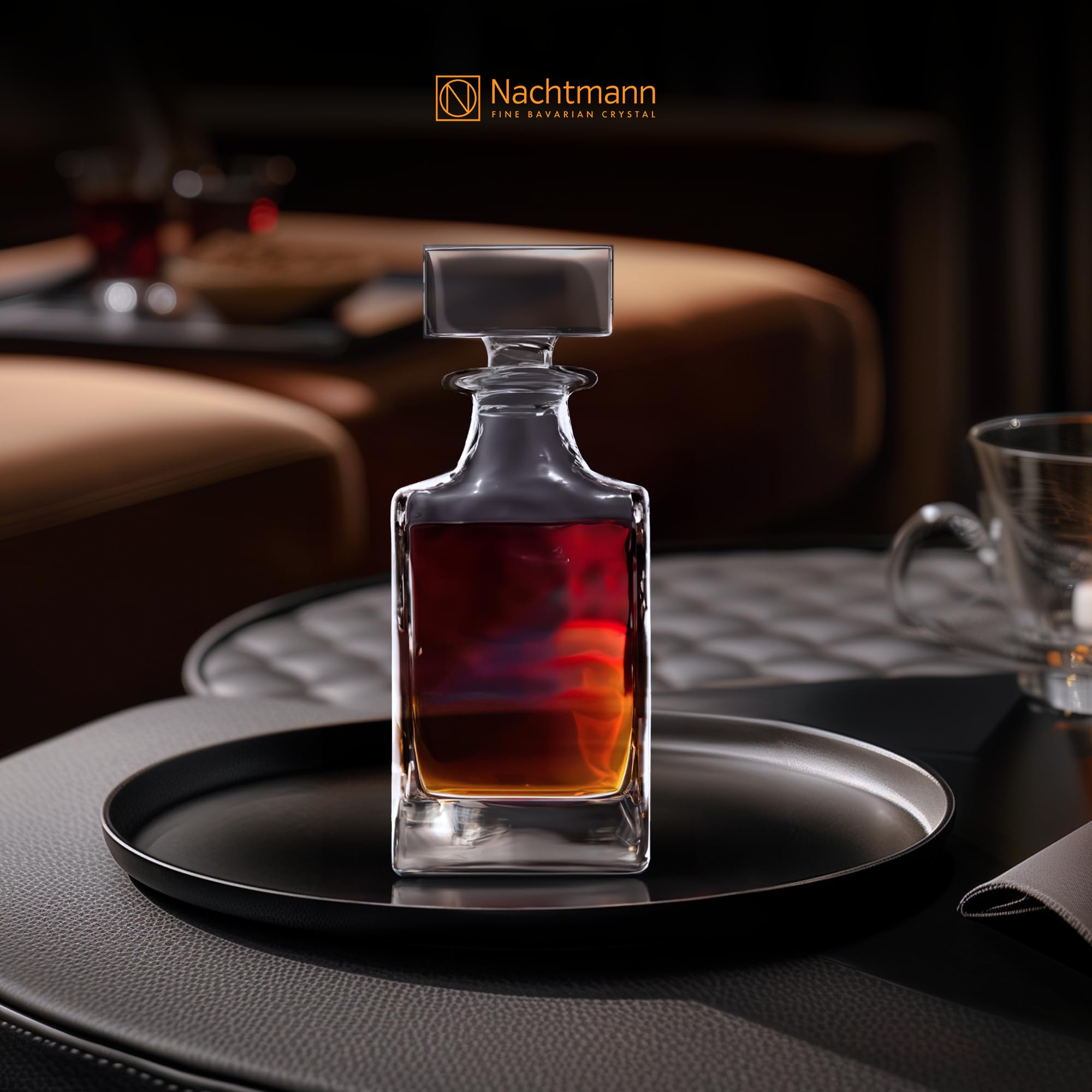 Nachtmann Julia Paola, 8055-0, karafka do whisky ze szkła kryształowego, 750 ml, nadaje się do mycia w zmywarce