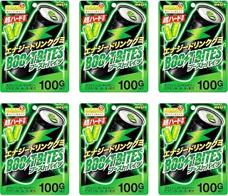 Japanese Energy Gummy Candy – Boost Bites 6 Pack (100g Each) – Energy Drink Flavor with Caffeine & B Vitamins – Functional Chewy Snack – Made in Japan