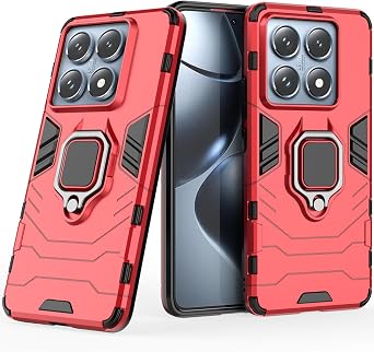 Rugged Case Ring Holder Case for Xiaomi 14T Pro,Finger Loop Case with 360 Degree Rotatory Ring Stand
