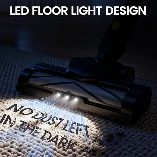 Miniatura 7 de 190W Brushless Cordless Vacuum Cleaner Compatible with DeWalt 20V Battery (Tool Only), 20KPa Portable 5-in-1 Lightweight Stick Handheld Vacuum with