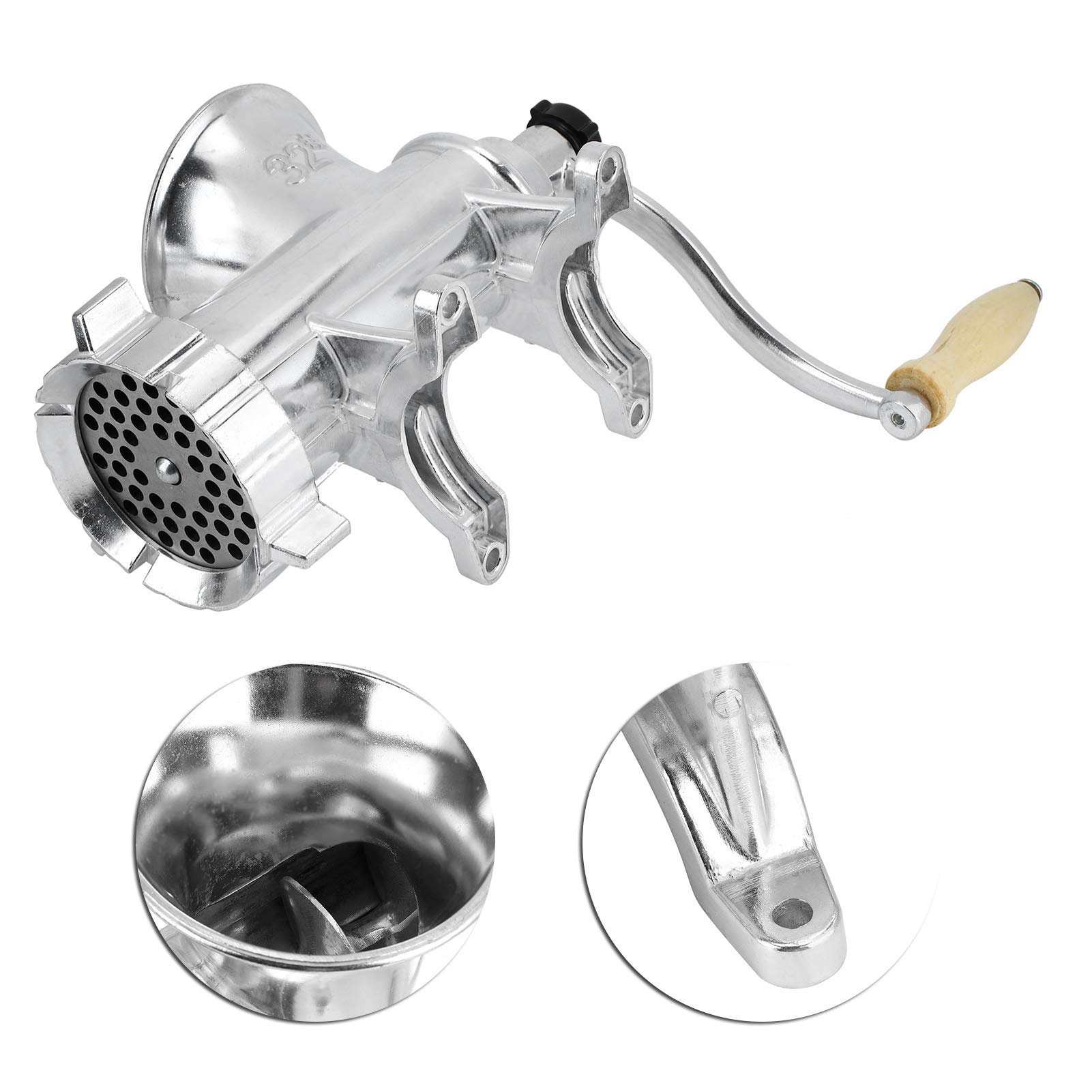 Manueller Fleischwolf Aus Alu - Perfekt Für Fleisch, Gemüse & Gewürze