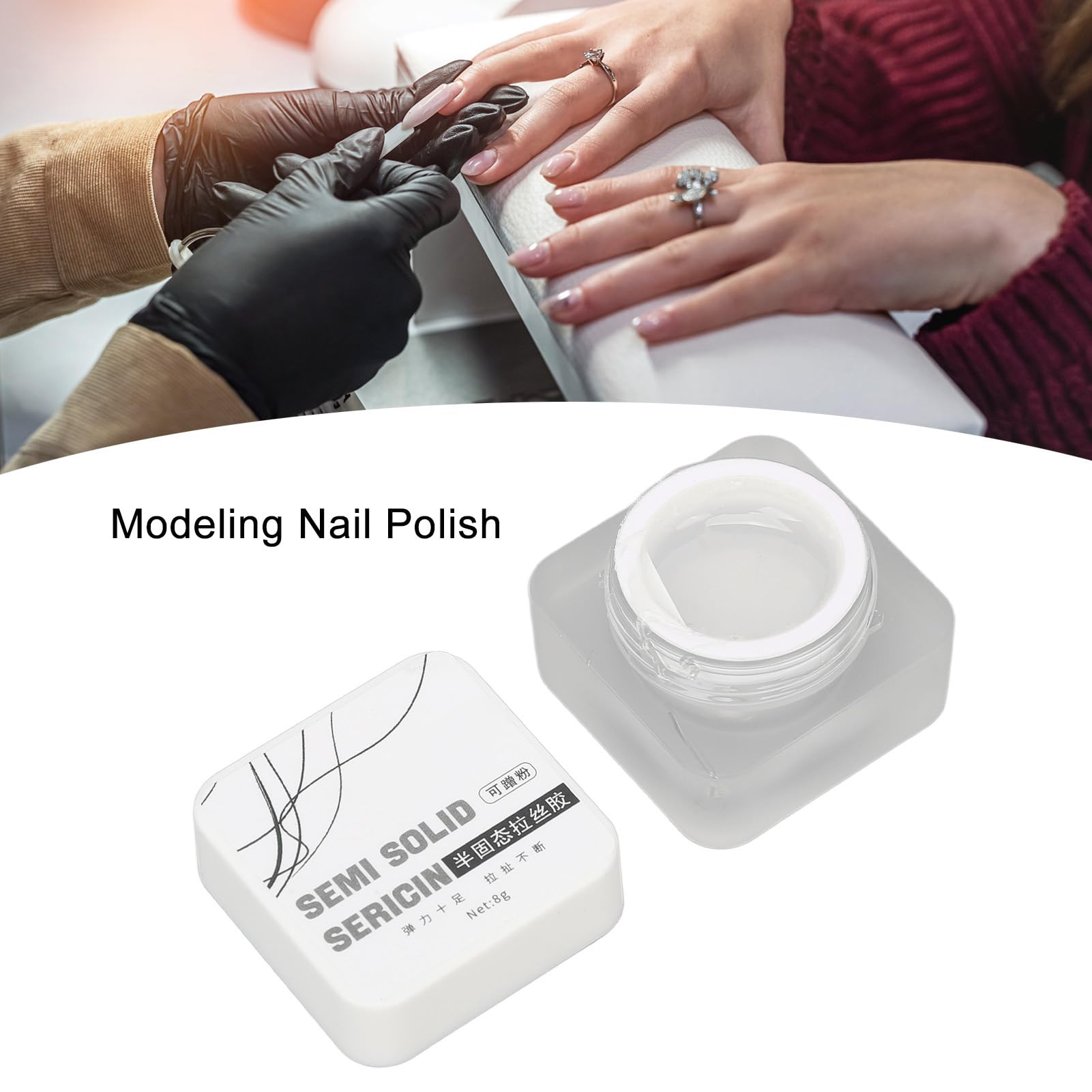 Modellier-Nagelgel Transparent – Für Linienzeichnung, Nagelverlängerung, Seidige Textur, Salonfähig
