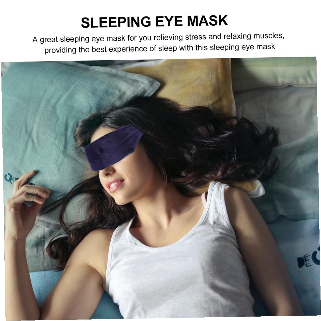 Ipetboom 3pezzi Maschera Per Occhi Con e Confortevole Per Viaggi Yoga e Sonno Profondo Profondo