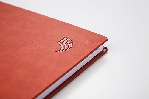 Miniatura 3 de Selarde - Cuaderno de bocetos de cuero térmico de tapa dura, marrón, 60 hojas  120 páginas, tamaño de papel de 9 x 17 pulgadas, papel de 150 GSM sin