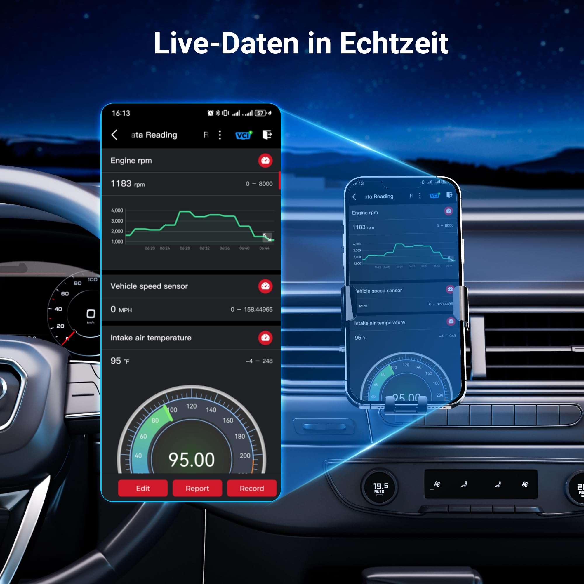 GOOLOO DEEPSCAN DS100 OBD2 Diagnosegerät Bluetooth Vollsystem-Diagnosegerät mit Auto-Codeleser, 6+ Hot Reset(Öl/Throttle/EPB/TPMS/BMS/DPF), Reparatur-Guide, Motor-Check, für iOS/Android