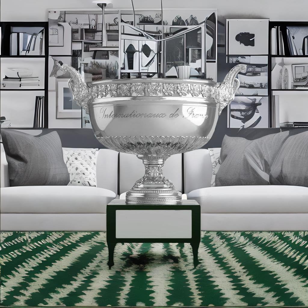 French-Open-Champion-Trophäe Tennis-Meisterschaft Musketeers-Cup Trophäen Grand-Slam-Souvenirs Sport-Sammlerstücke Barthemen-Ausstellungsornamente